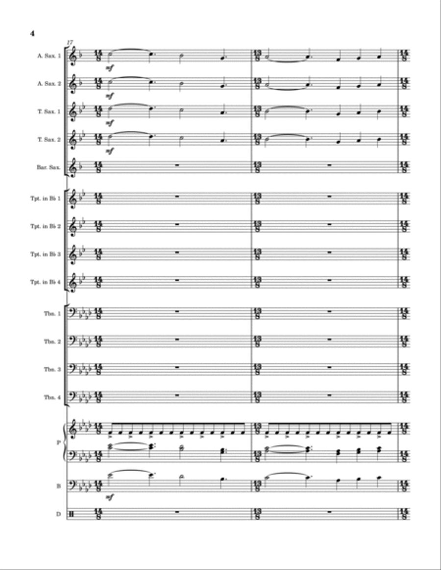 Voice Jazz Ensemble scores gallery preview page 5