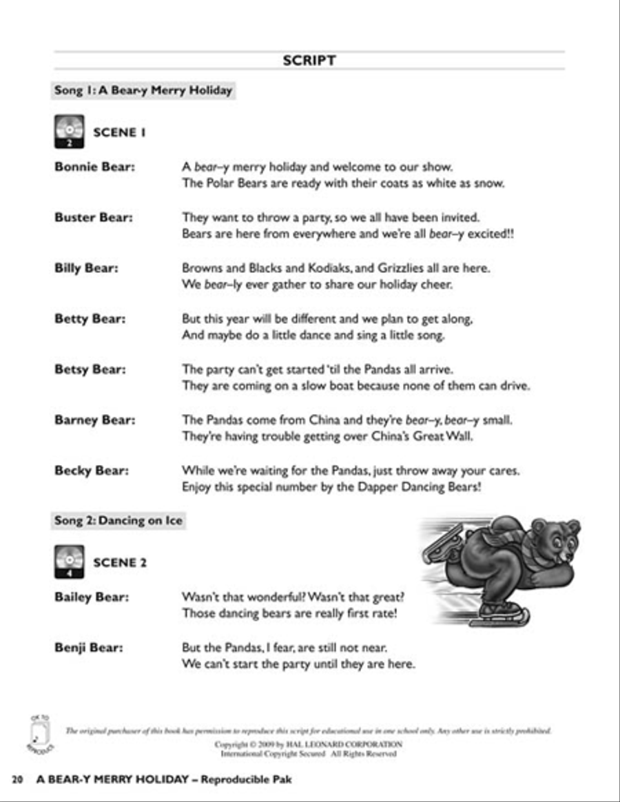A Bear-y Merry Holiday A Bear-y Merry Holiday Choir scores gallery preview page 7