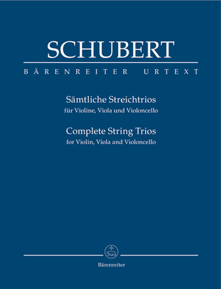 Book cover for Samtliche Streichtrios for Violin, Viola and Violoncello