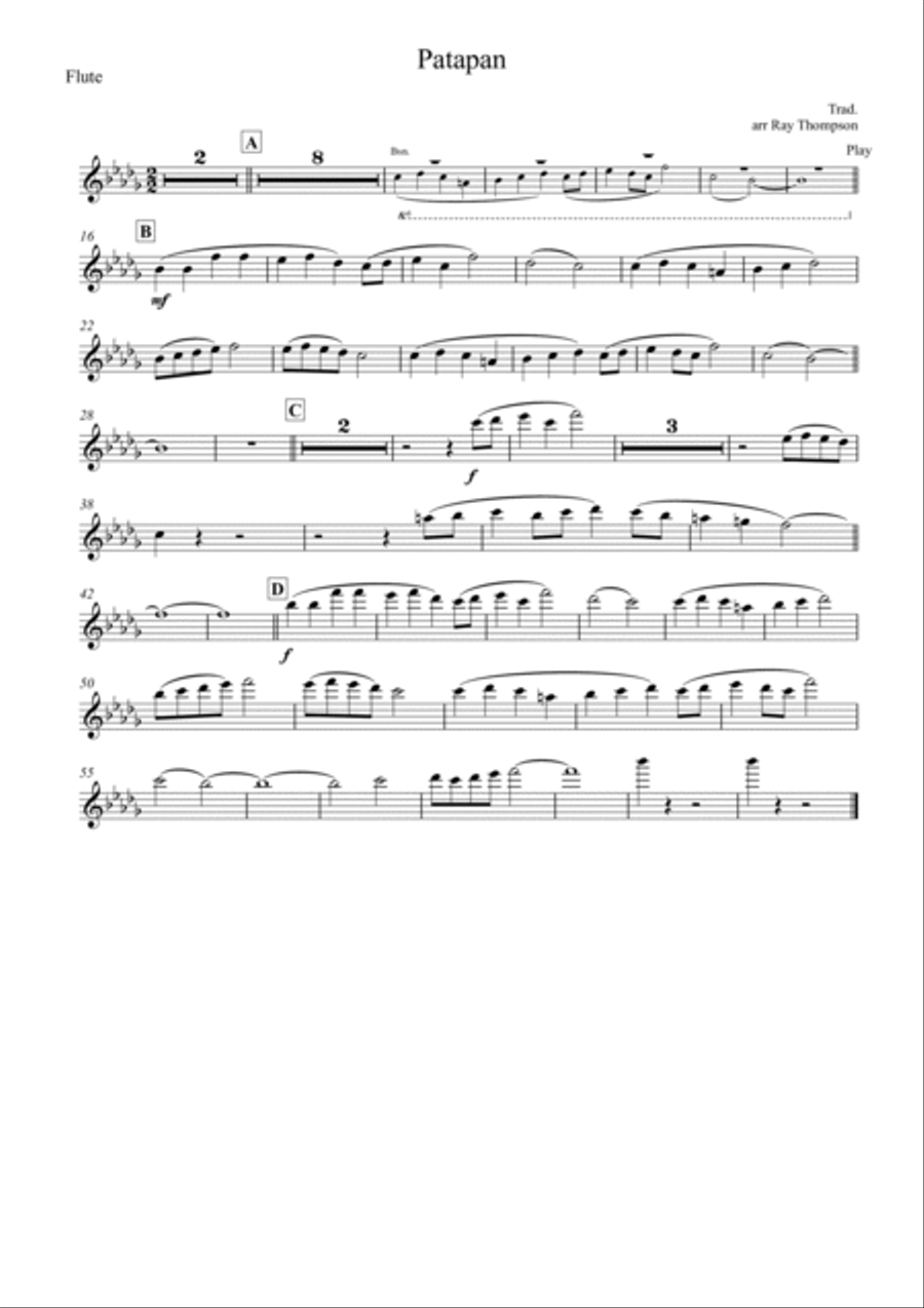 Patapan - wind quintet Woodwind Quintet scores gallery preview page 5