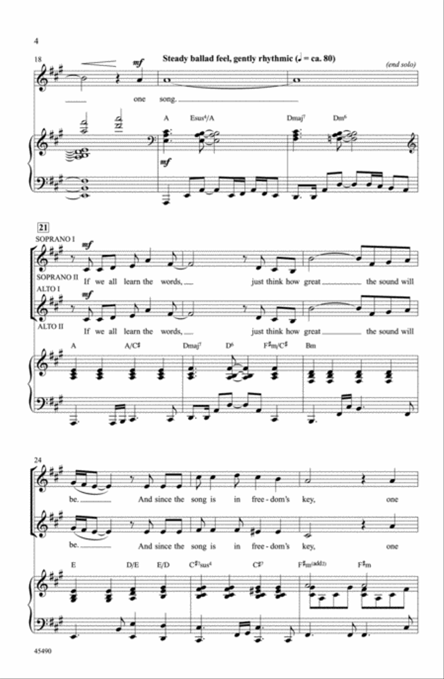 One Song Choir scores gallery preview page 3