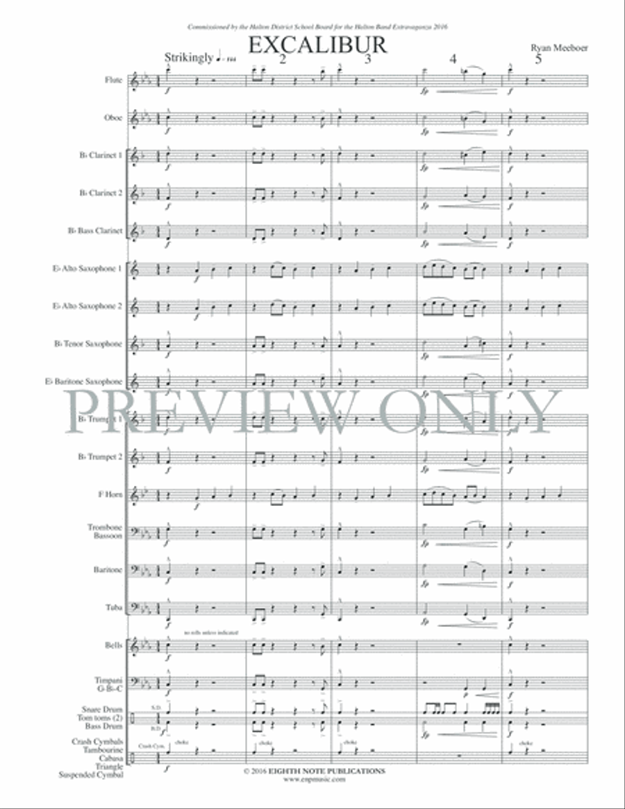 Excalibur Excalibur Concert Band scores gallery preview page 4