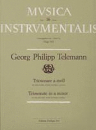 Book cover for Triosonate a-moll TWV 42:a1