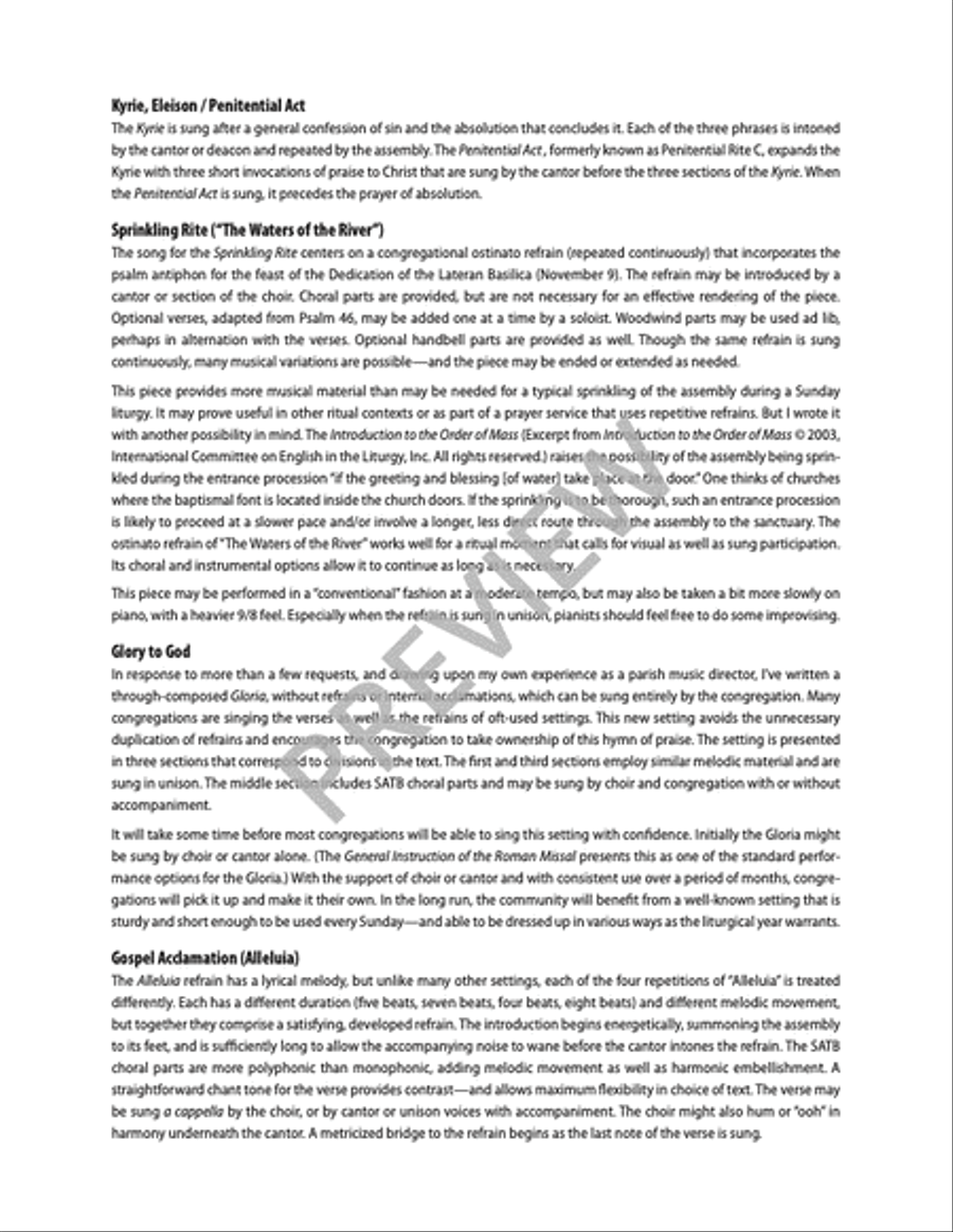 Mass of Wisdom - Full Score 4-Part scores gallery preview page 18