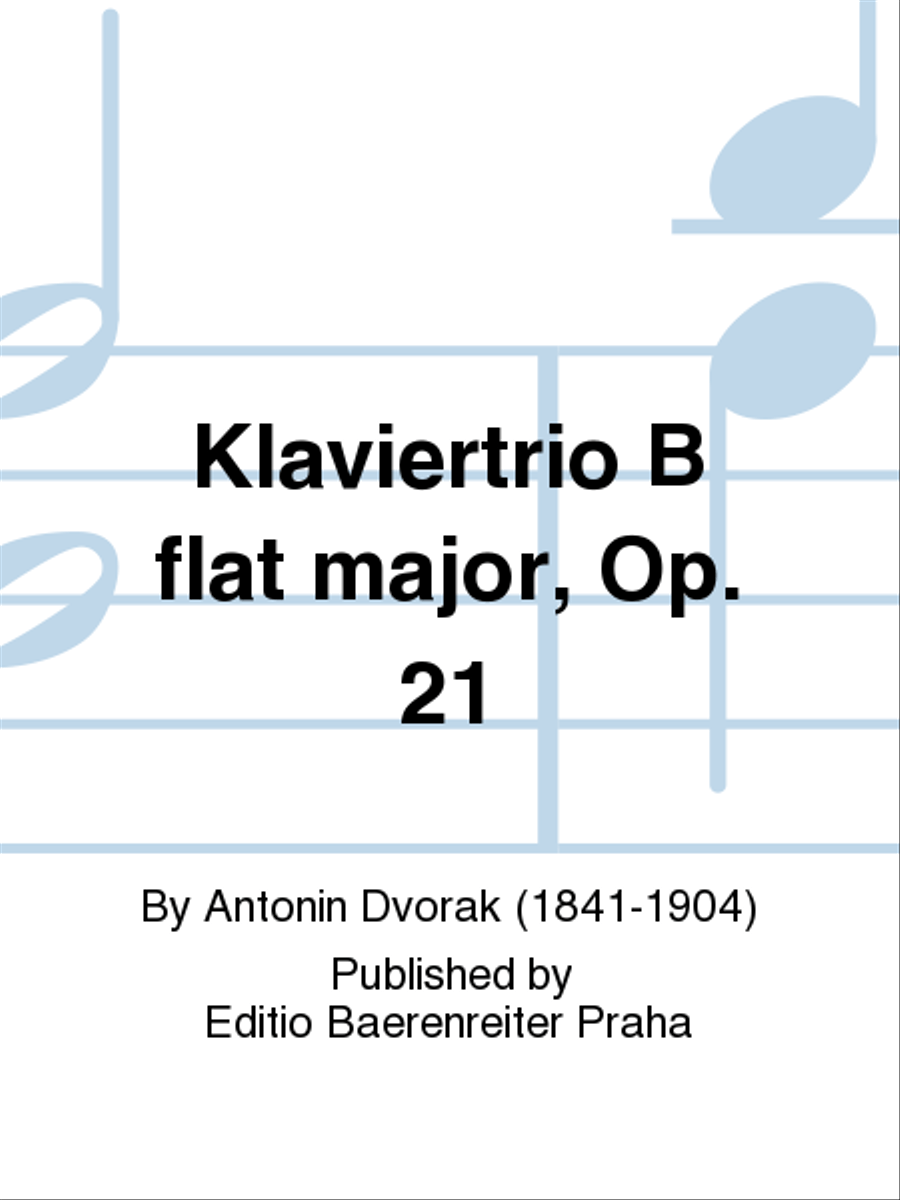 Klaviertrio B-Dur, op. 21 Piano Trio scores gallery preview page 1