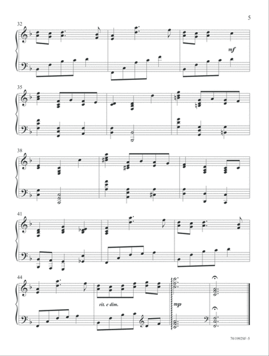 Merry Christmas and a Happy New Year! Piano Solo scores gallery preview page 5