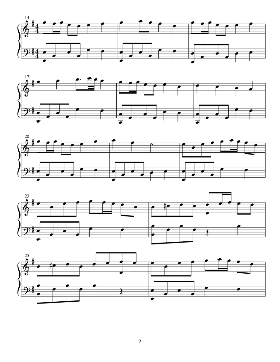 Lady of the Lake Piano Solo scores gallery preview page 2