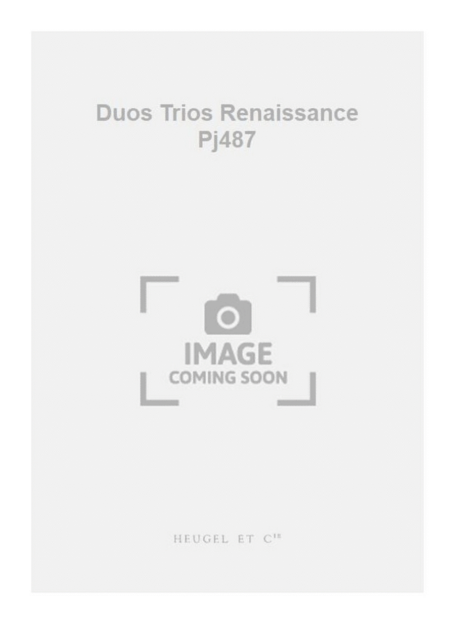 Duos Trios Renaissance Pj487 2-Part scores gallery preview page 1