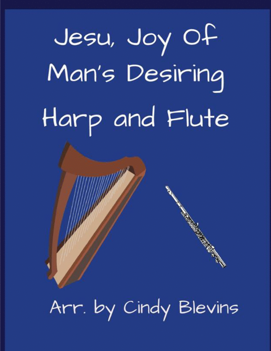 Jesu, Joy of Man's Desiring, for Harp and Flute Flute scores gallery preview page 1