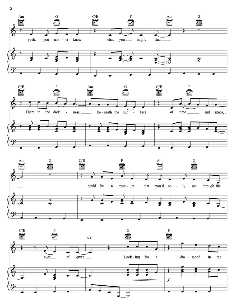 Black Coal Acoustic Guitar scores gallery preview page 2