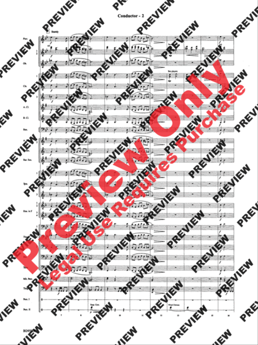 Twas in the Moon of Wintertime Concert Band scores gallery preview page 4