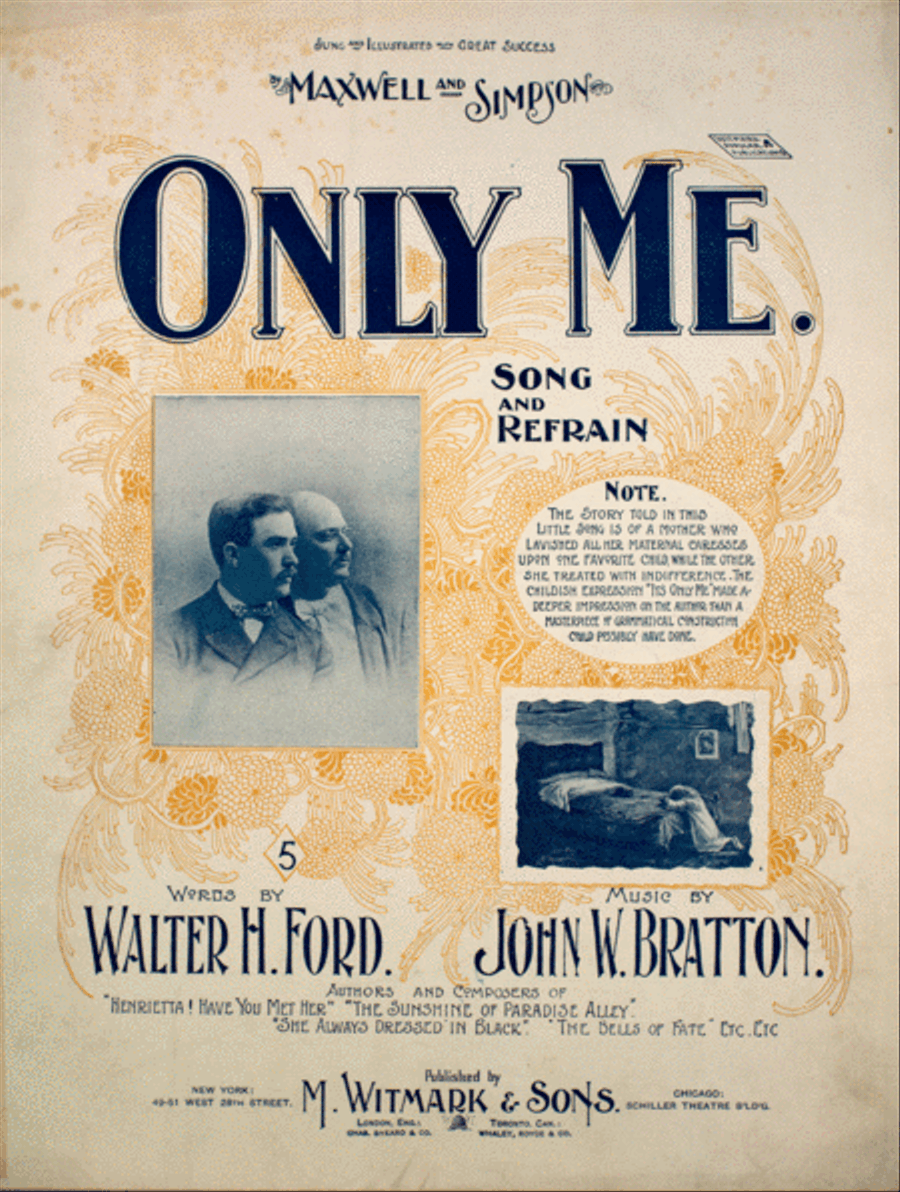 Only Me. Song and Refrain Voice scores gallery preview page 1