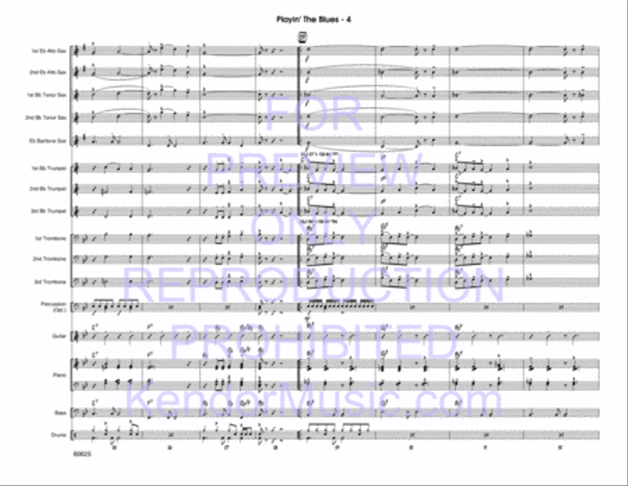 Playin' The Blues Playin' The Blues Jazz Ensemble scores gallery preview page 5
