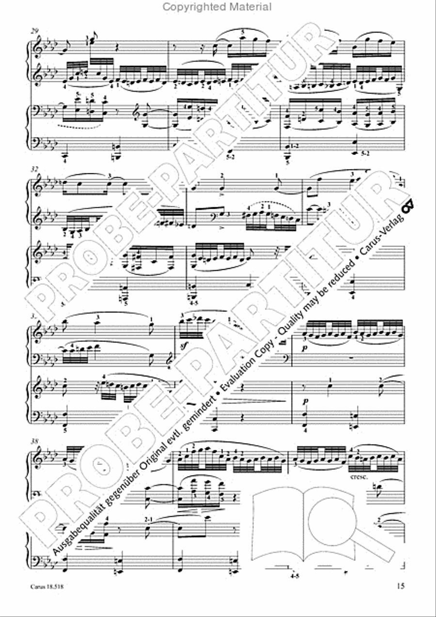 6 Pieces in the form of canons Piano scores gallery preview page 17