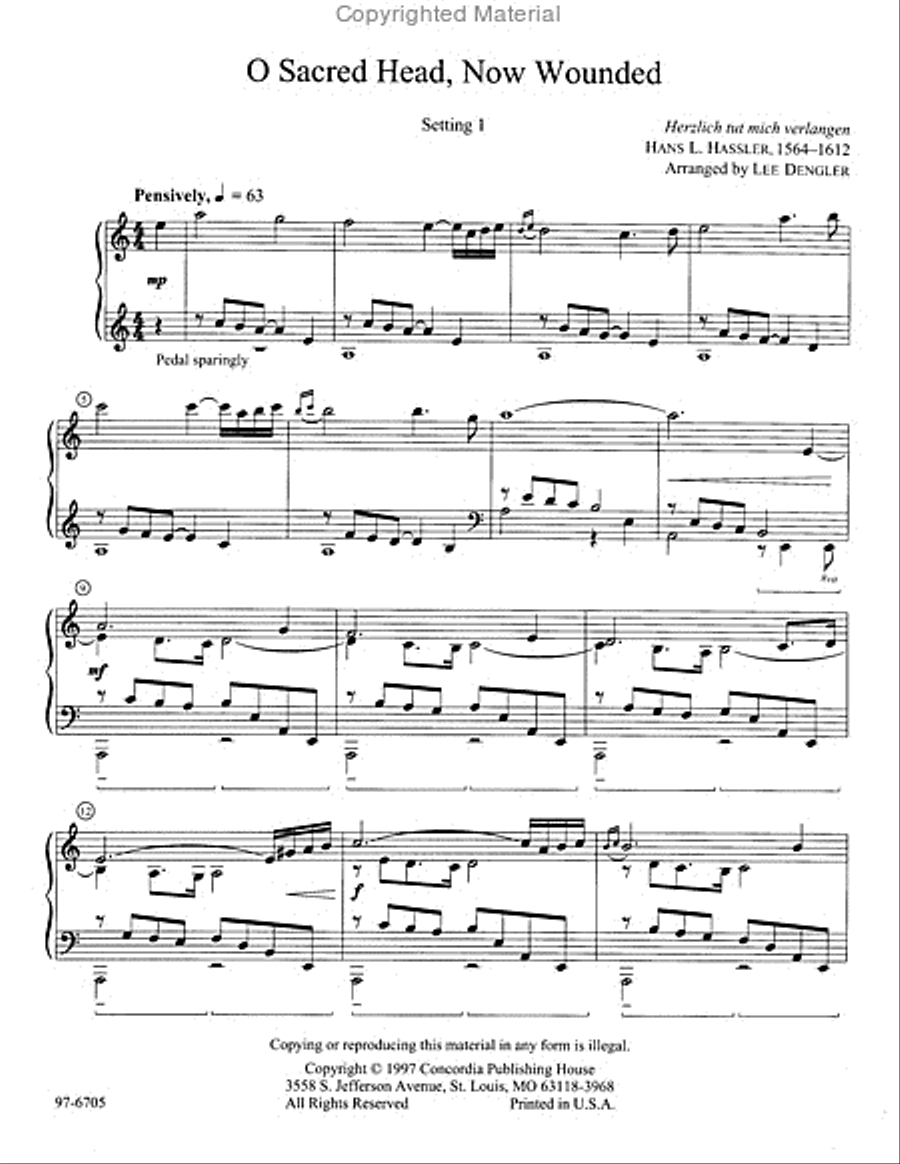 Lenten Piano Variations Piano Solo scores gallery preview page 2