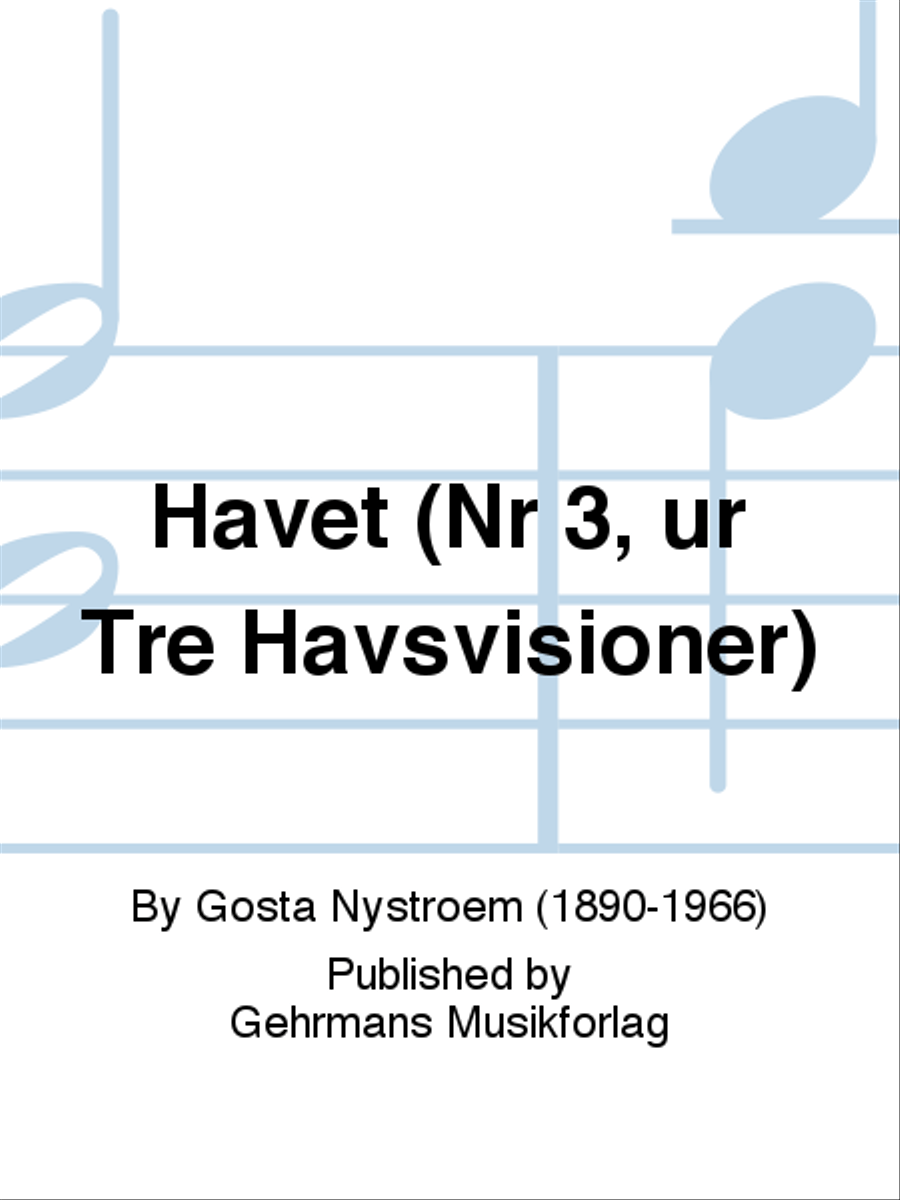 Havet (Nr 3, ur Tre Havsvisioner) Divisi scores gallery preview page 1