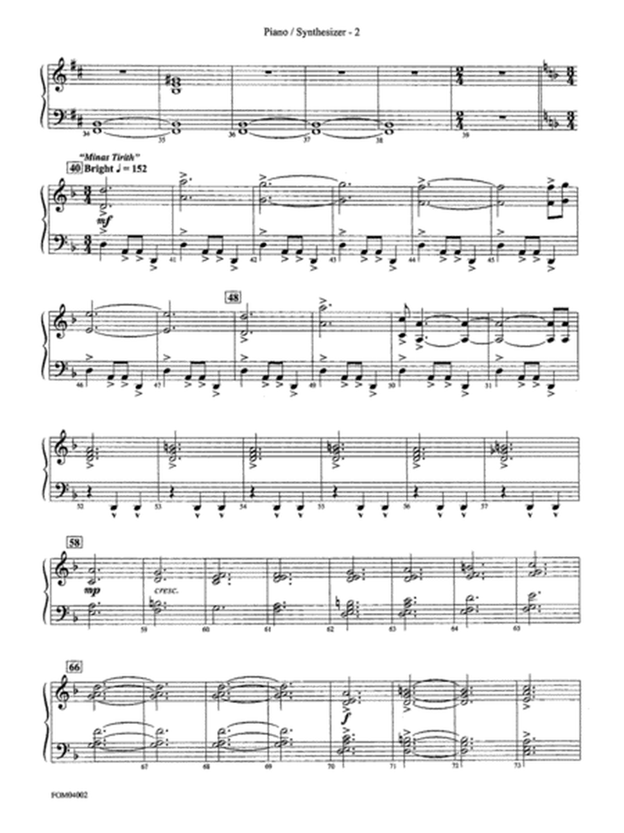The Lord of the Rings: The Return of the King, Suite from: Piano Accompaniment