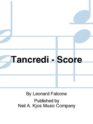 Book cover for Tancredi - Score