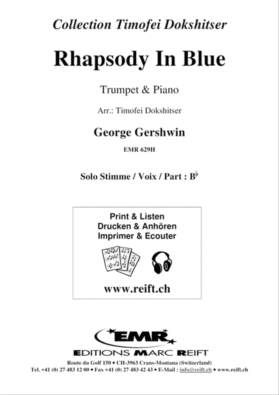 Rhapsody in Blue Cornet scores gallery preview page 2