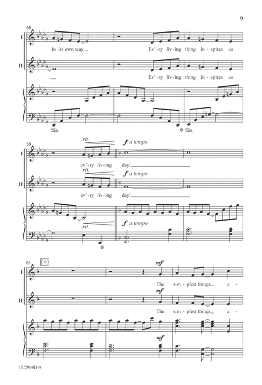 The Simplest Things The Simplest Things 2-Part scores gallery preview page 9