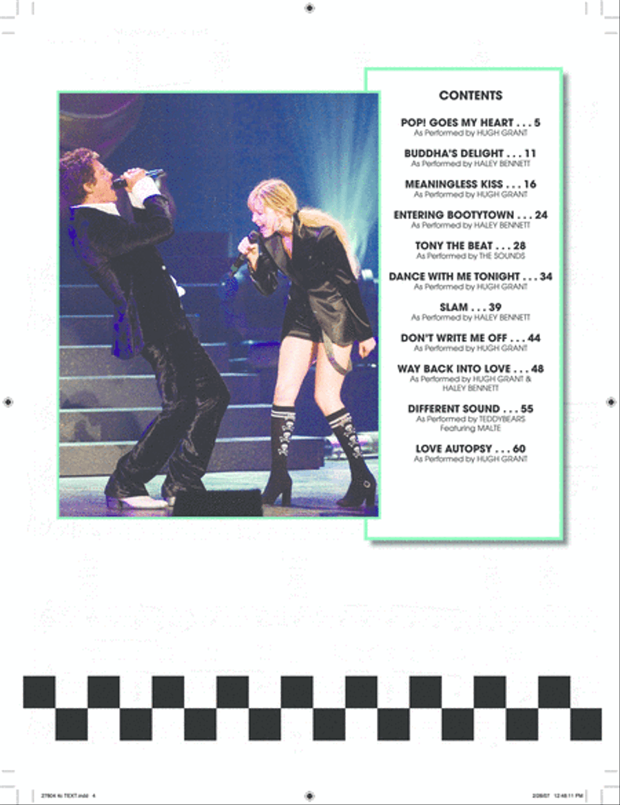 Music and Lyrics - Music from the Motion Picture Piano, Vocal, Guitar scores gallery preview page 2