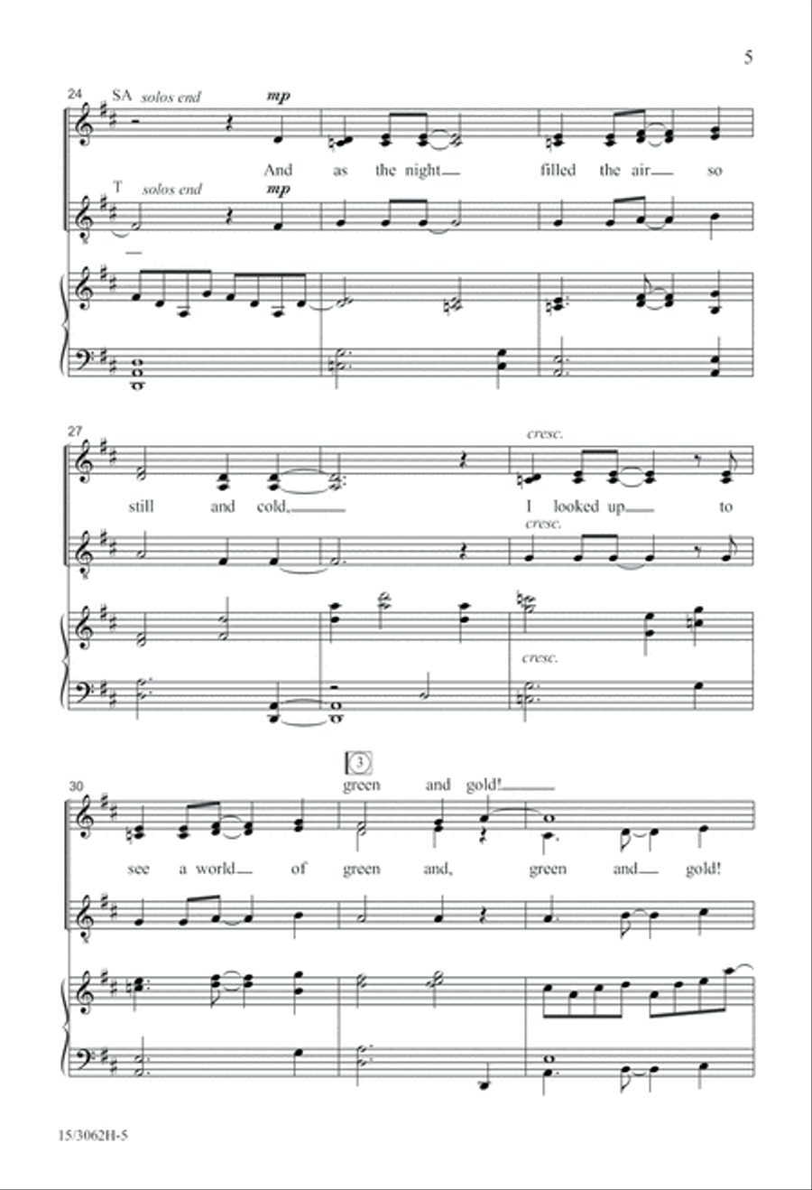 Aurora Borealis 4-Part scores gallery preview page 6