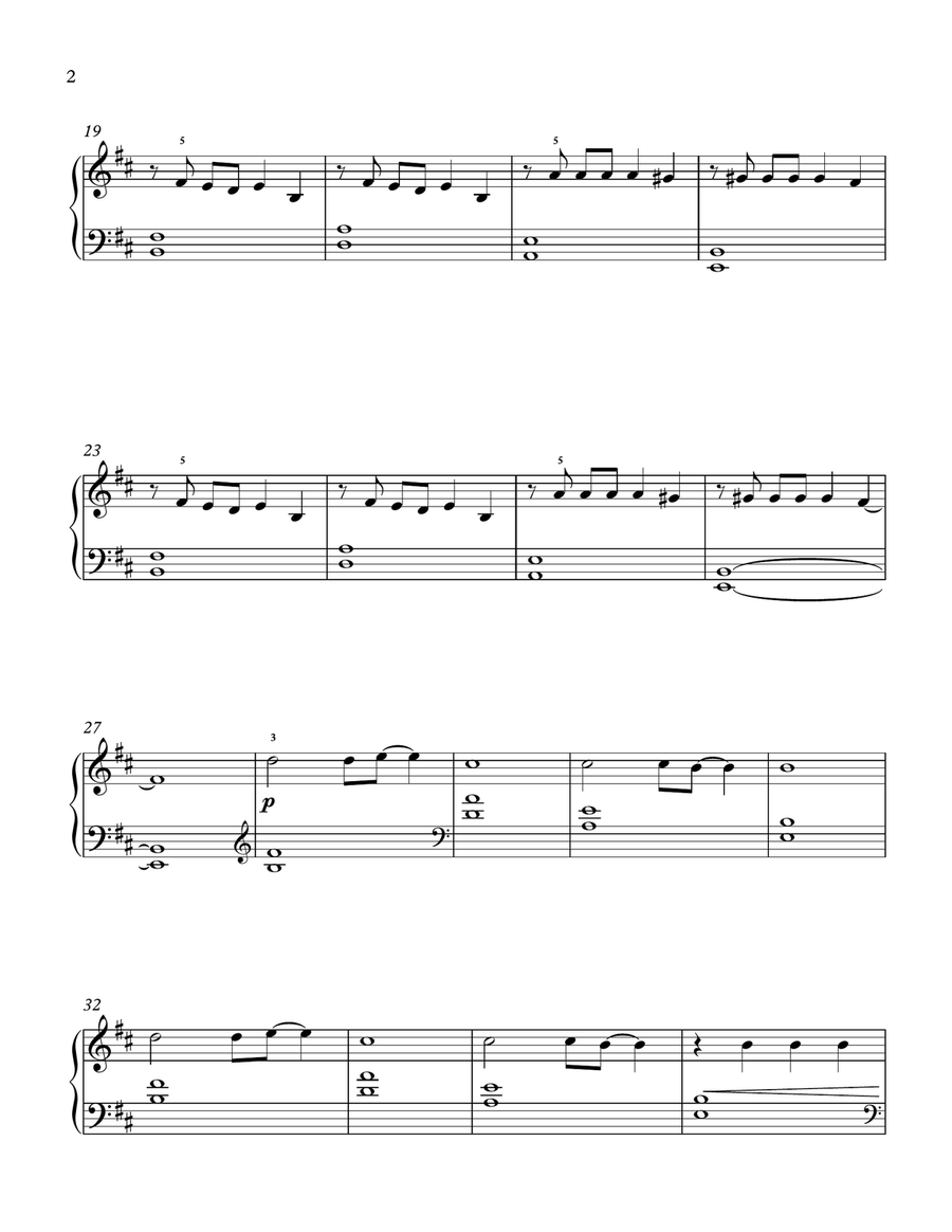 Radioactive Easy Piano scores gallery preview page 2