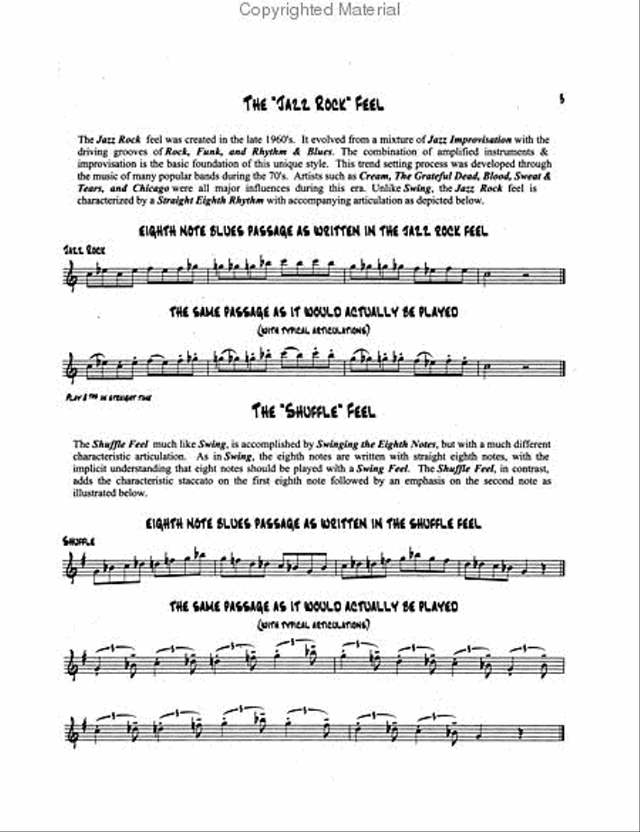 Know Before You Blow - Blues for Alto Saxophone with 2 CDs Alto Saxophone scores gallery preview page 2