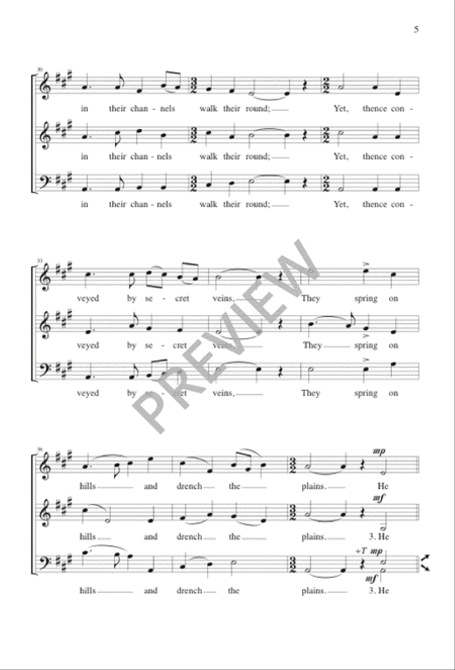 My Soul, the Great Creator Praise 4-Part scores gallery preview page 5