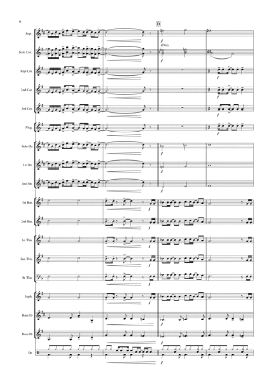 We Are The World Brass Band scores gallery preview page 6
