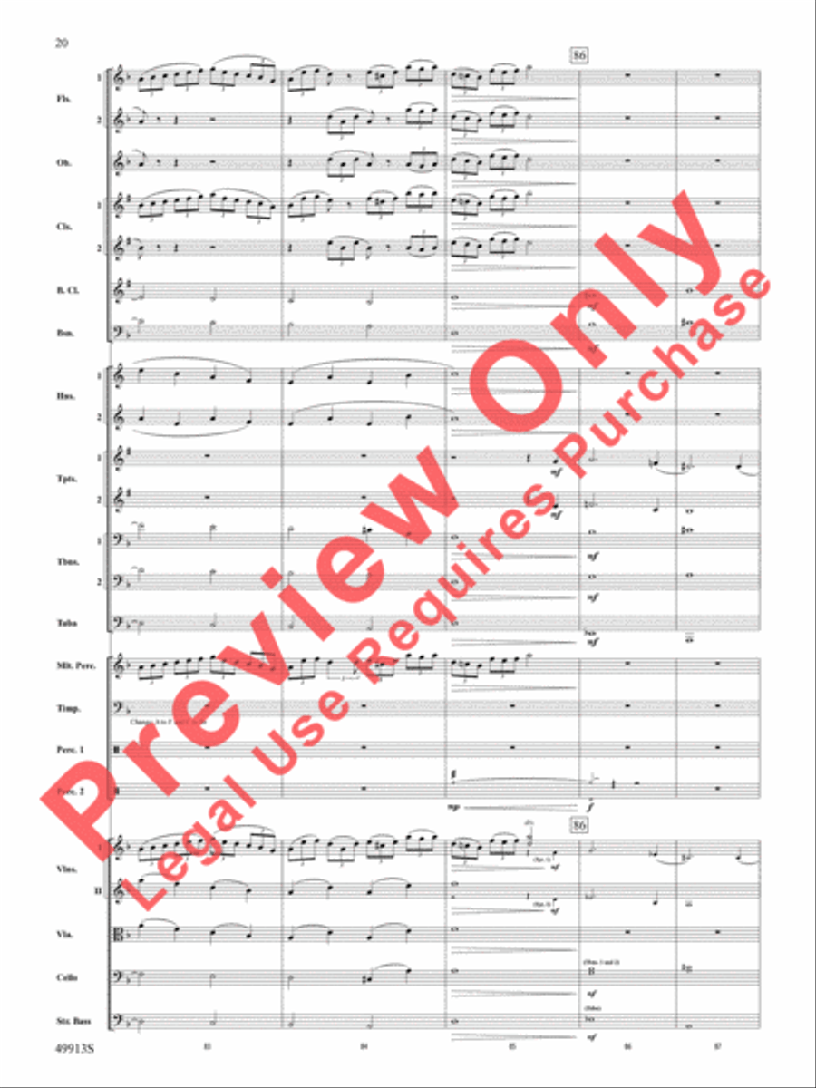Fantastic Beasts -- The Secrets of Dumbledore Full Orchestra scores gallery preview page 21