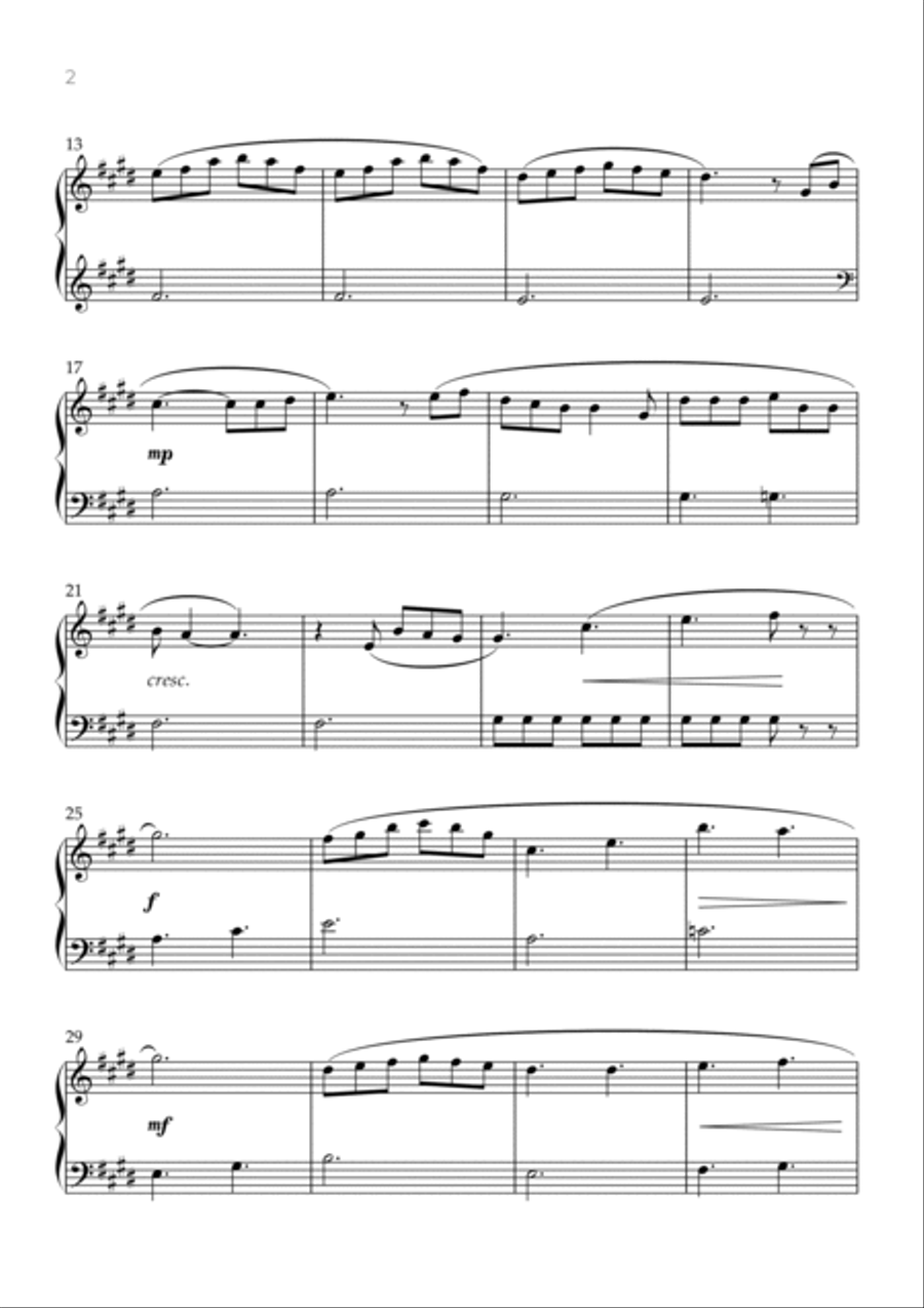 Golden Hour Golden Hour Easy Piano scores gallery preview page 2