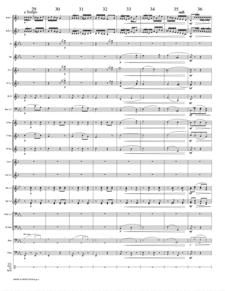 Short and Sweet (Cornet Duet and Concert Band): Score