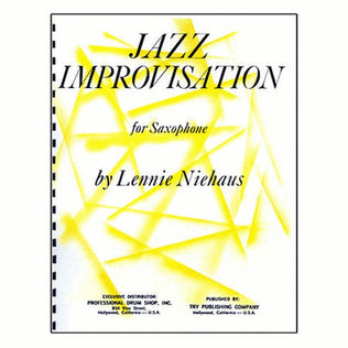 Book cover for Jazz Improvisation For Saxophone