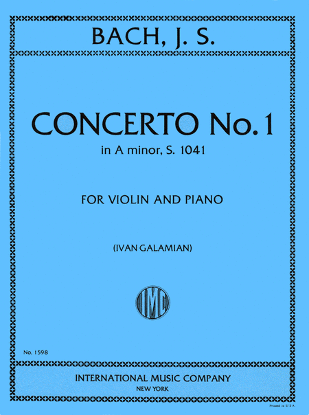 Concerto No. 1 in A minor, S. 1041 (GALAMIAN)