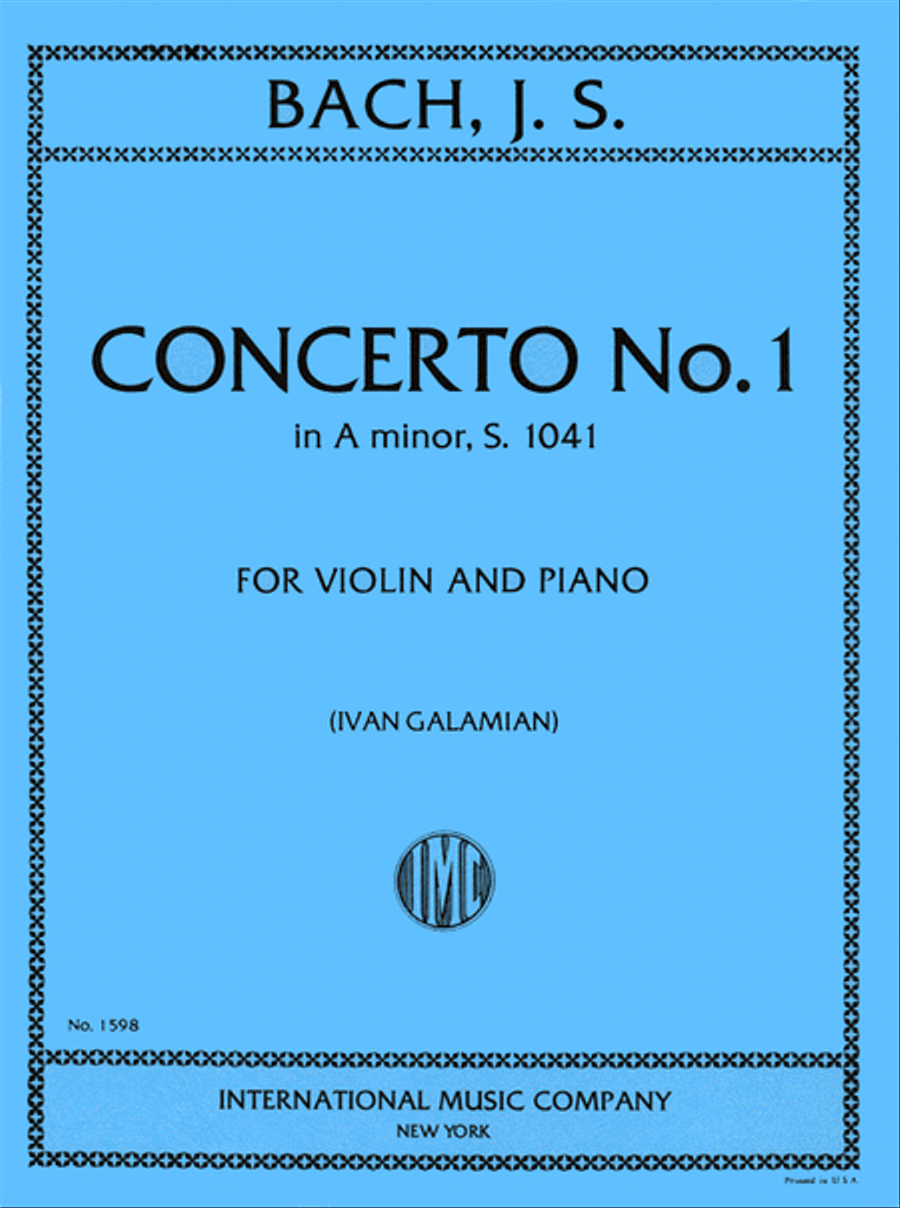 Concerto No. 1 in A minor, BWV 1041