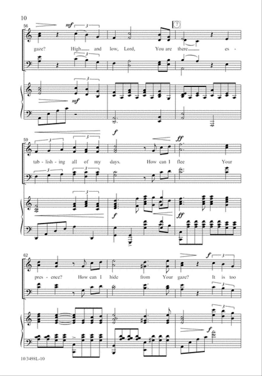 You Knew Me, Lord 4-Part scores gallery preview page 11