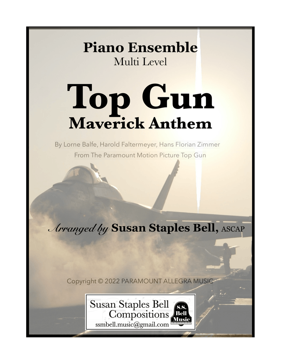 Top Gun: Maverick Anthem Piano Duet scores gallery preview page 1