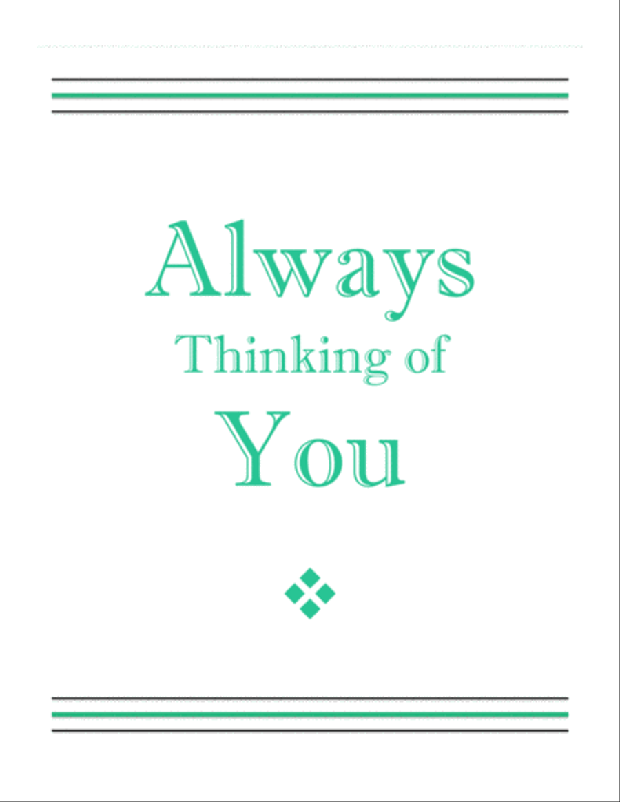 Always Thinking of You Flute scores gallery preview page 1