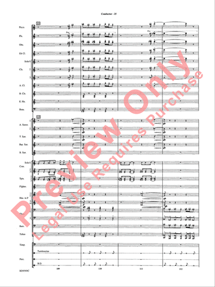 Jericho Concert Band scores gallery preview page 30