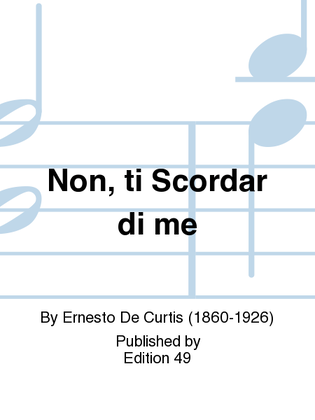 Book cover for Non, ti Scordar di me