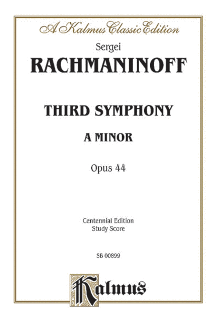 Third Symphony in A Minor, Op. 44 by Sergei Rachmaninoff Full Orchestra - Sheet Music