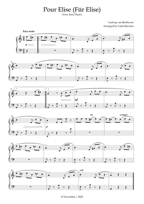 Pour Elise - Für Elise (Very Easy Piano)