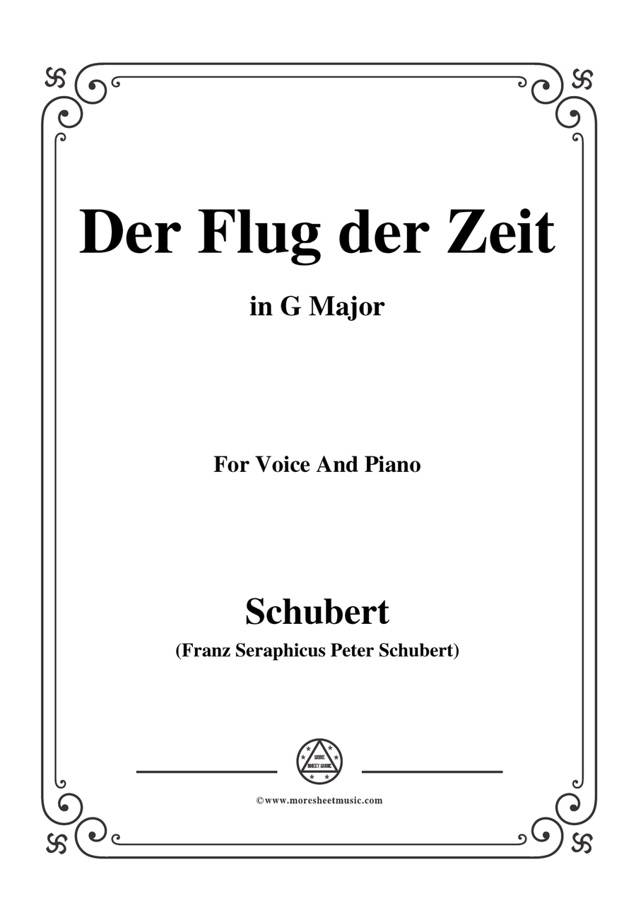 Schubert-Der Flug der Zeit,in G Major,Op.7 No.2,for Voice and Piano