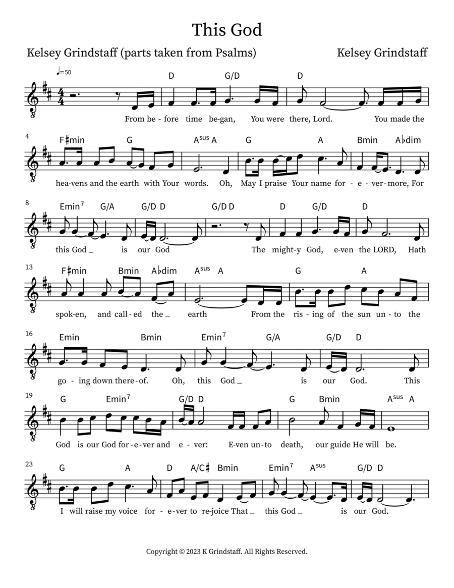 This God Piano scores gallery preview page 1