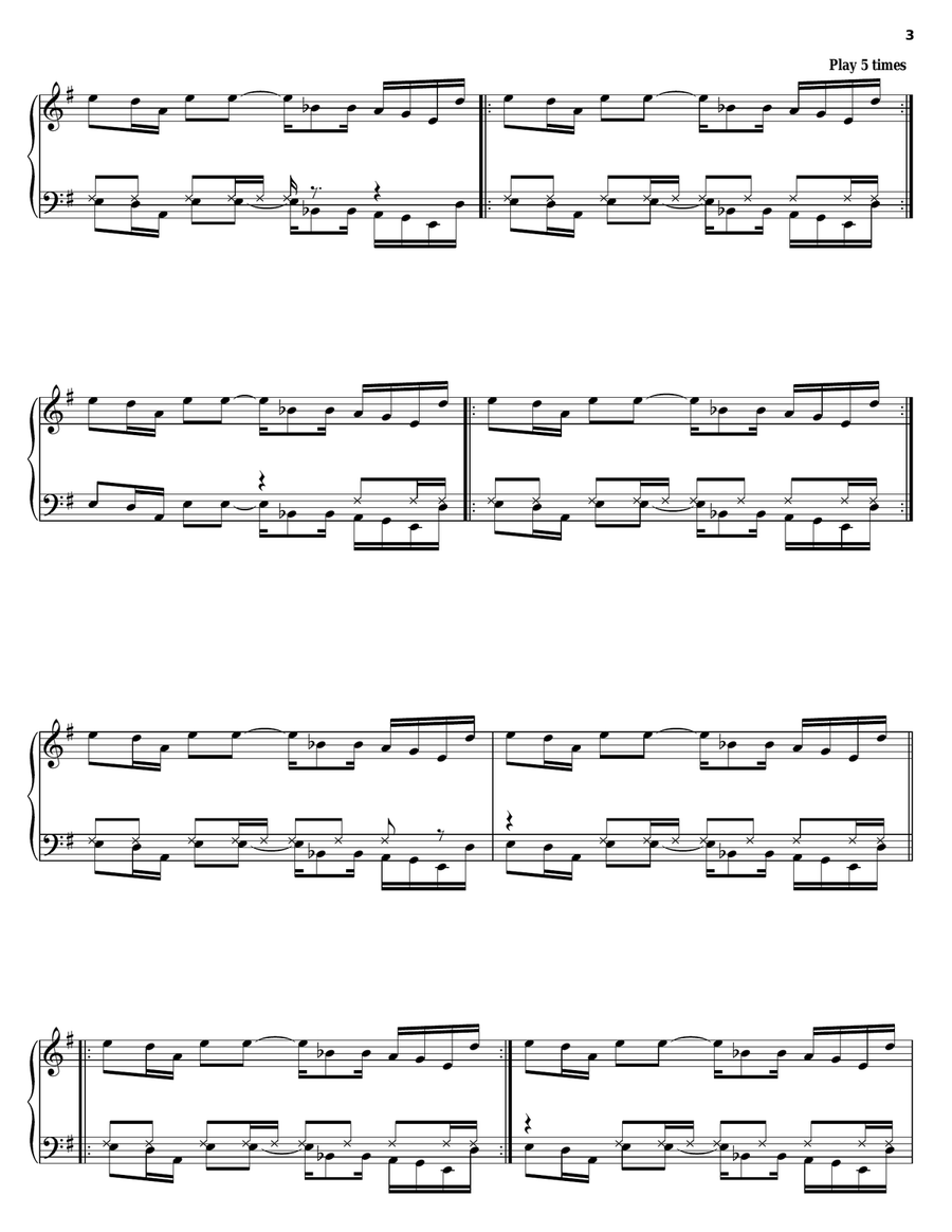 Sure Shot Piano, Vocal, Guitar scores gallery preview page 3