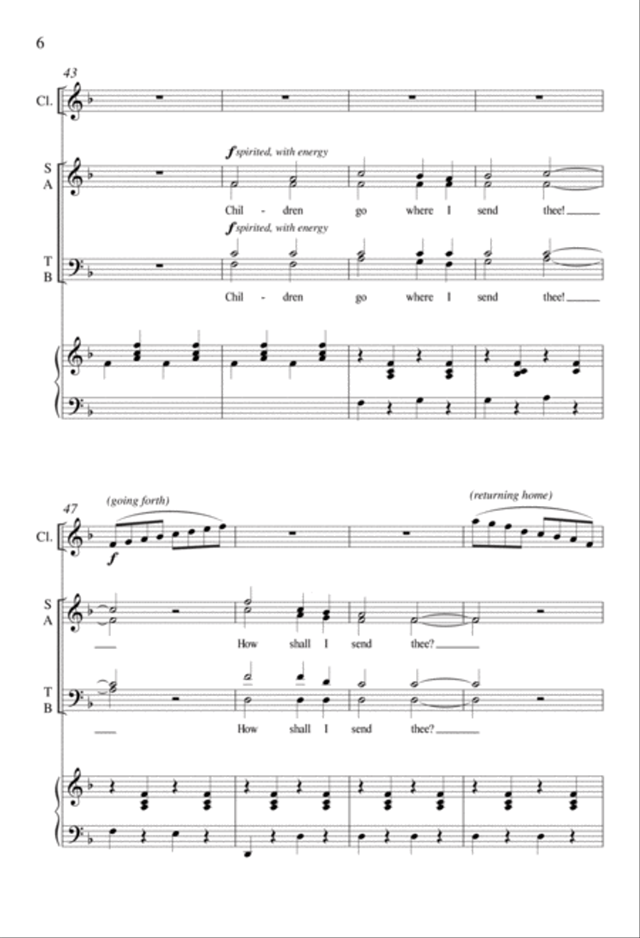 Born in Bethlehem 4-Part scores gallery preview page 6