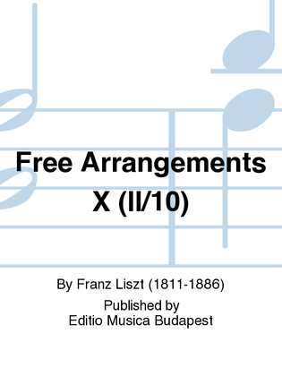 Book cover for Free Arrangements X (II/10)