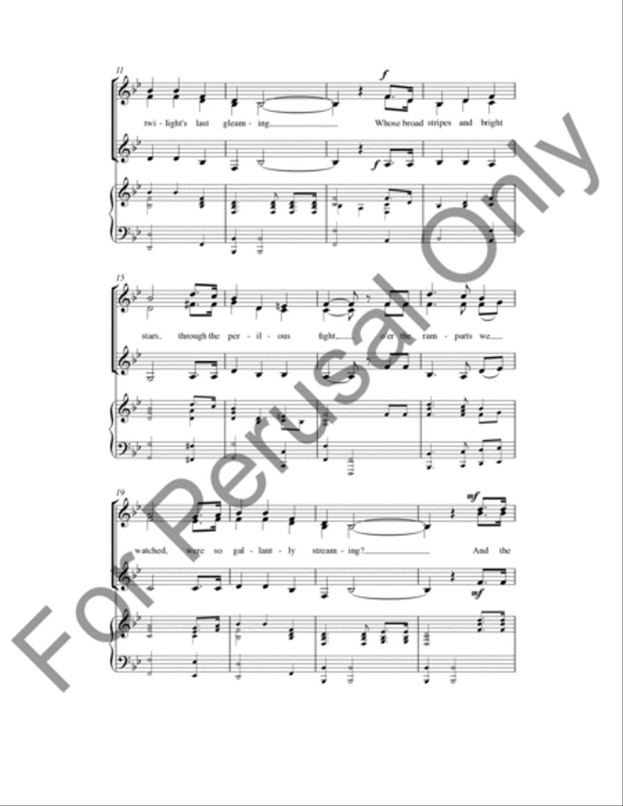 The Star-Spangled Banner The Star-Spangled Banner TTBB scores gallery preview page 6