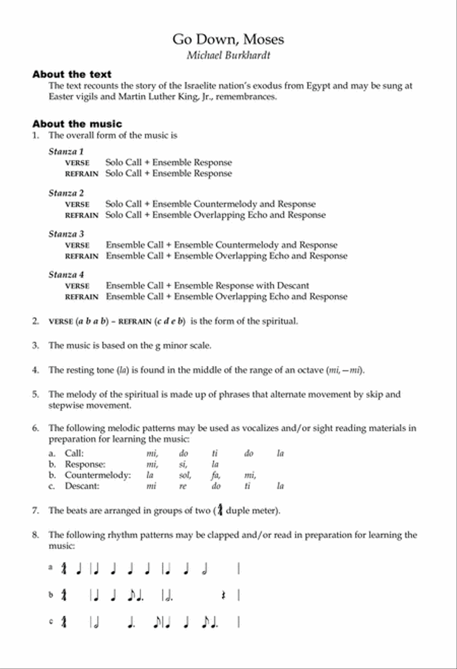 Go Down, Moses SA scores gallery preview page 3